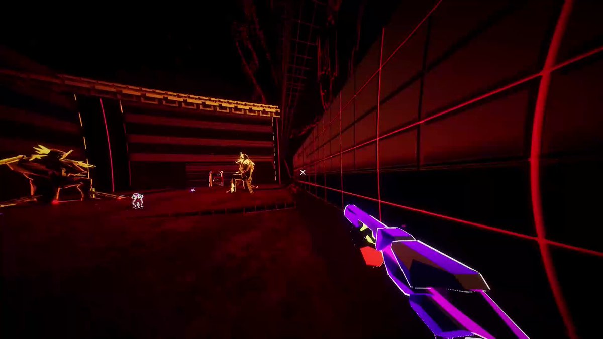 Dimenshot is a melee-focused boomer shooter FPS • Each level/boss represents one of the Seven Deadly Sins • Melee combat is central, ranged weapons are supportive • Many different melee weapons, each with 3 distinct variants • Combine parkour with combat