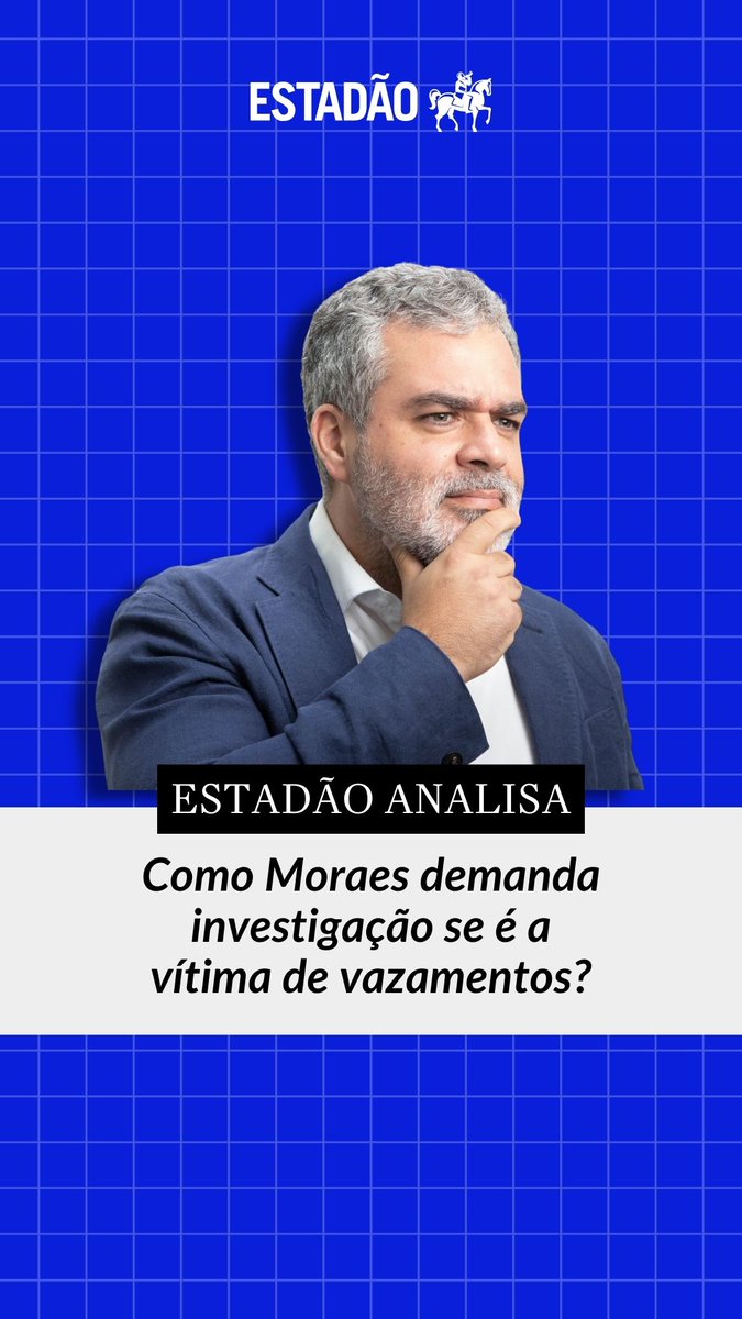 ESTADÃO ANALISA 🎧 'Como Moraes demanda investigação se é a vítima de vazamentos?', questiona Carlos Andreazza (Carlos Andreazza) 📲 Acompanhe o programa ao vivo de segunda a sexta, às 7h, no YouTube e redes sociais do jornal →
