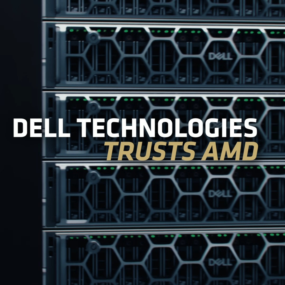 Accelerating AI at the speed of business. Dell trusts AMD for real-time results from model to market. See how the most trusted companies trust AMD: #TogetherWeAdvance