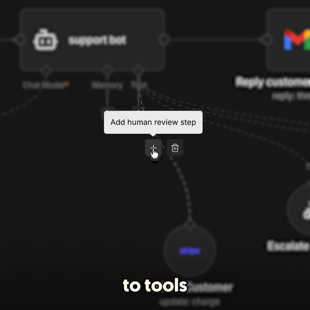You can now add human review steps to tools in just one click. See the full video here 👉