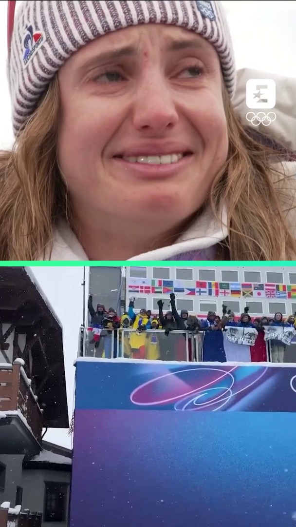 L’émotion d’Emily Harrop après sa médaille, et devant les mots de son père 🥹 Suivez les Jeux Olympiques de #MilanoCortina2026 sur Eurosport et HBO Max
