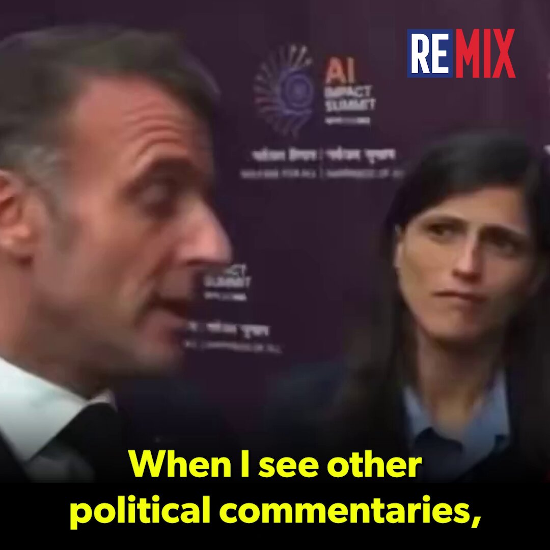 JUST IN: After Italian PM Meloni spoke in honor of young Quentin Deranque, murdered by Antifa in Lyon, Macron is angry: "I am puzzled to see that people who are nationalists, who don't want anyone to bother them at home, are the first to comment on others."