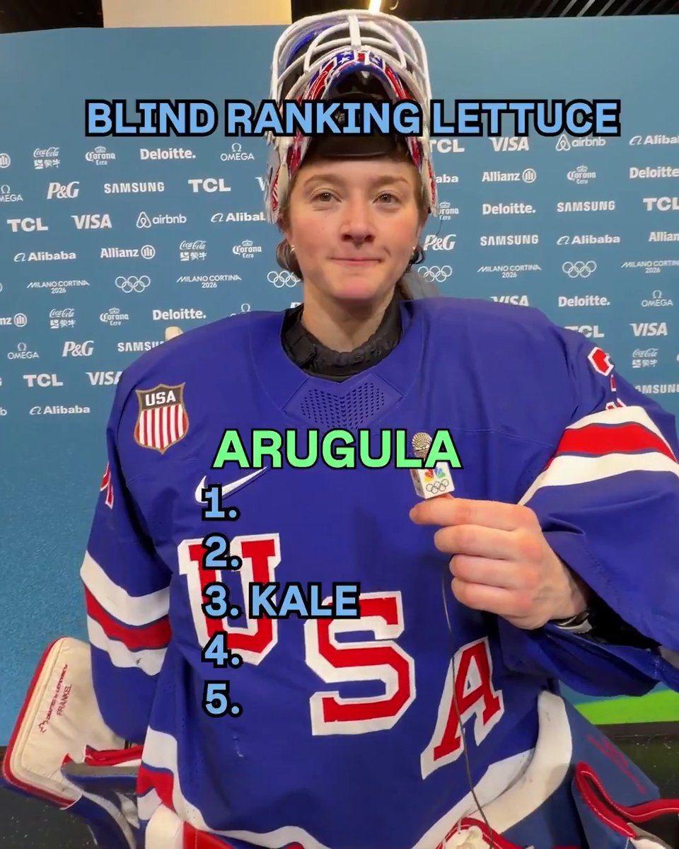 Meet Aerin Frankel: Olympic goalie by day, Caesar Salad connoisseur by night. ๐คฃ
