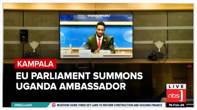 The European Parliament has summoned Uganda’s Ambassador to Brussels, Mirjam Blaak Sow, to respond to allegations of Human Rights violations during the 2026 elections. #NBSLiveAt9 #NBSUpdates