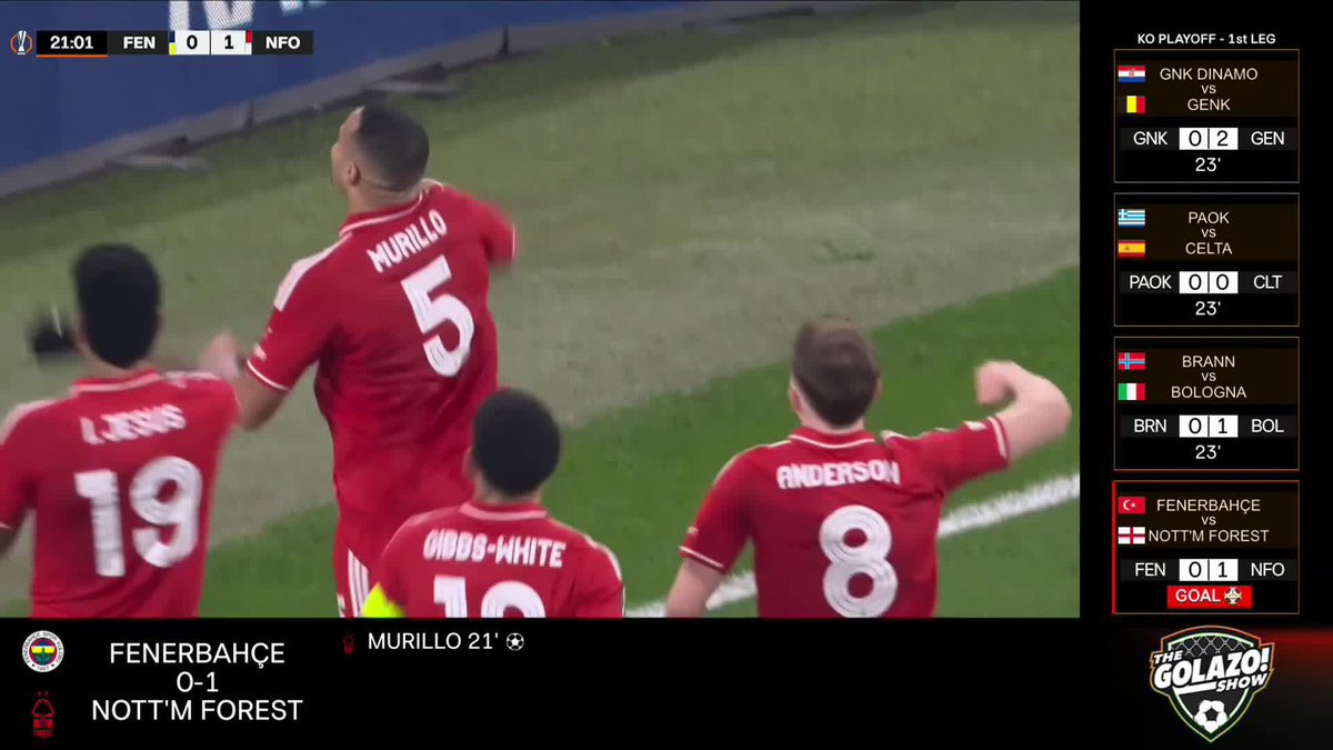 Murillo lets it fly from distance ๐ The first goal of the Vรญtor Pereira era at Nottingham Forest is a beauty ๐ณ