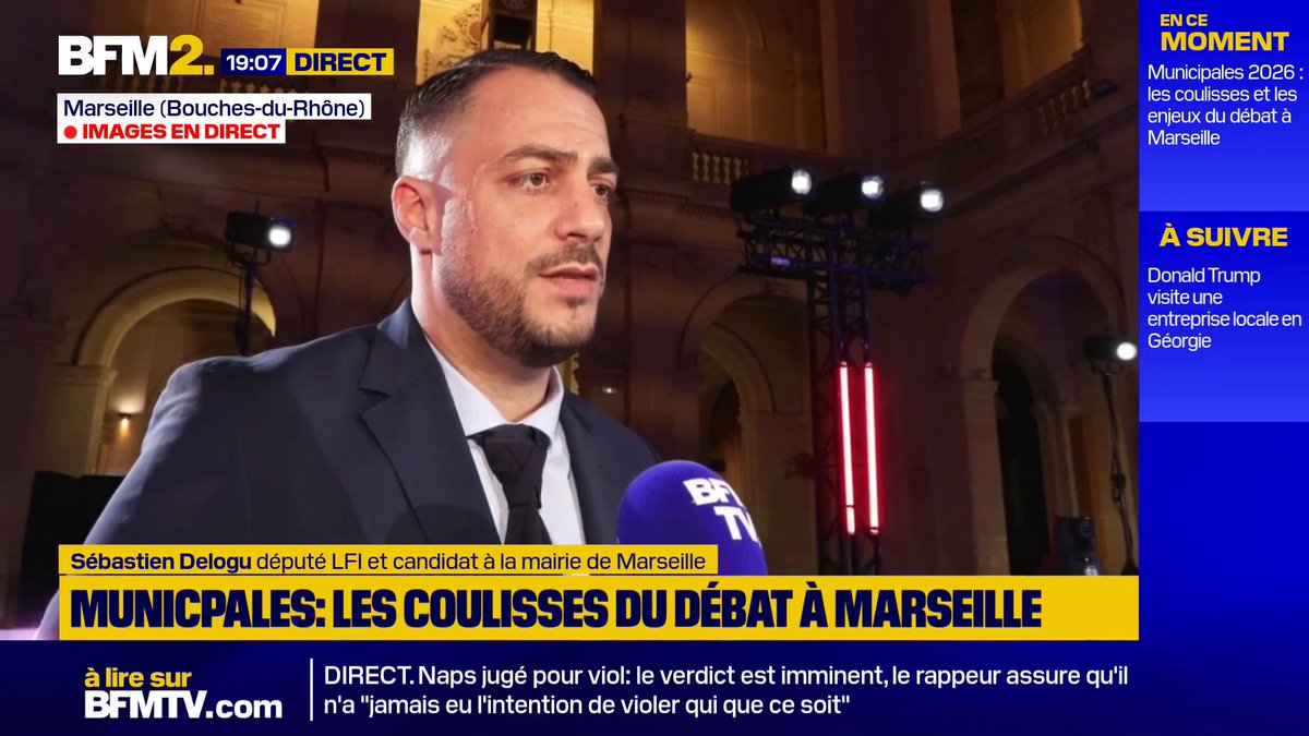 Municipales à Marseille: Sébastien Delogu prêt "à tendre la main" à Benoît Payan en cas de second tour face au RN #BFM2