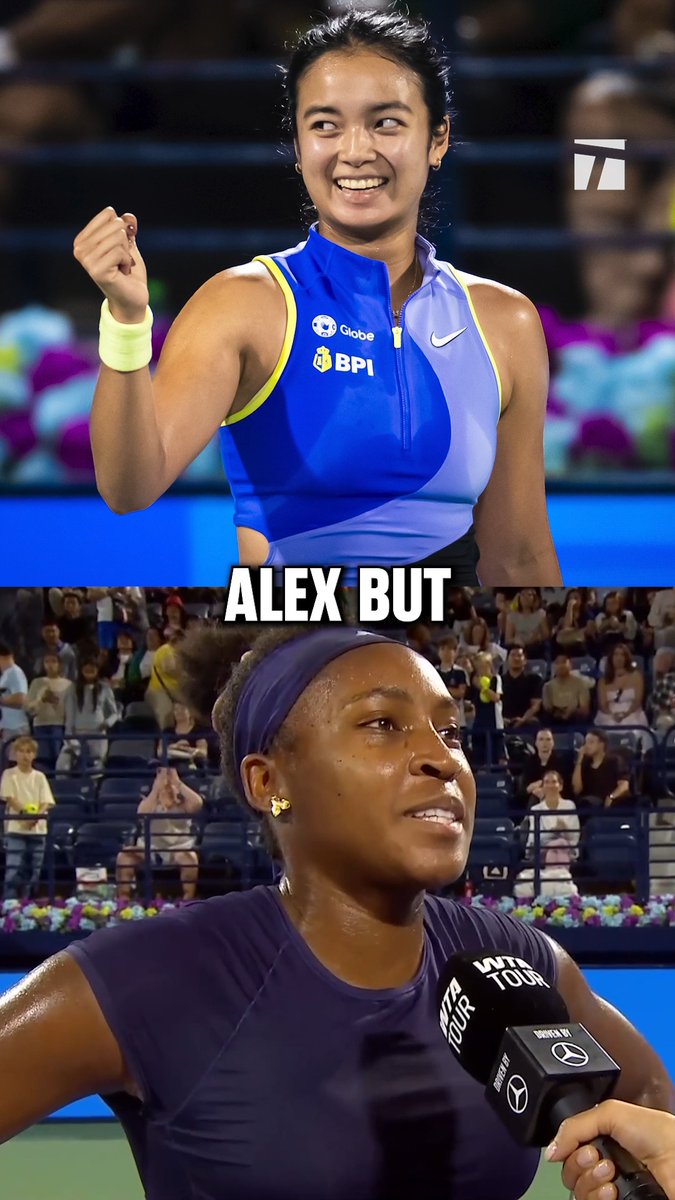 Coco thanks Alex Eala for bringing a new demographic to the sport ❤️💙 #DDFTennis
