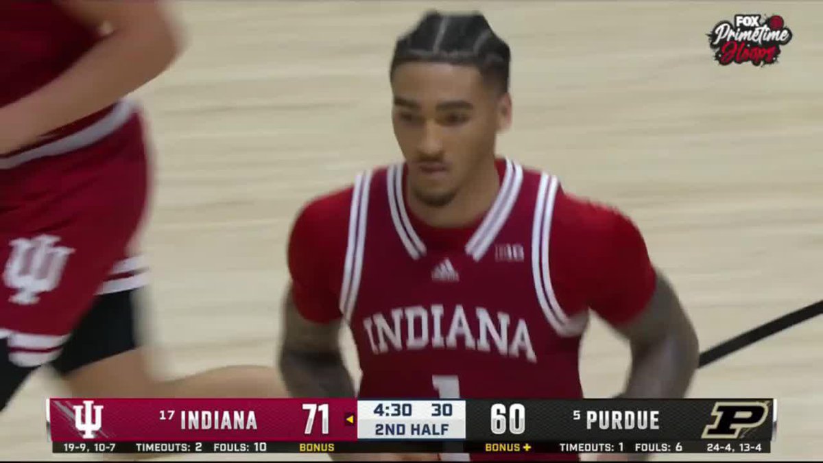Remember when Jalen Hood-Schifino dropped 3️⃣5️⃣ points in Indiana Basketball's rivalry win over Purdue on 2/25/2023 🔥