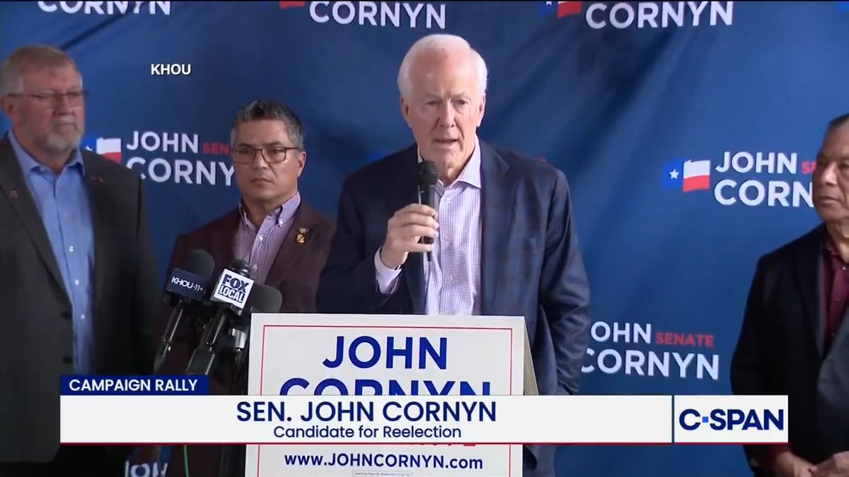 Sen Senator John Cornyn: "Taxpayers know they can't trust Ken Paxton…his own senior staff, who he selected can't trust him."