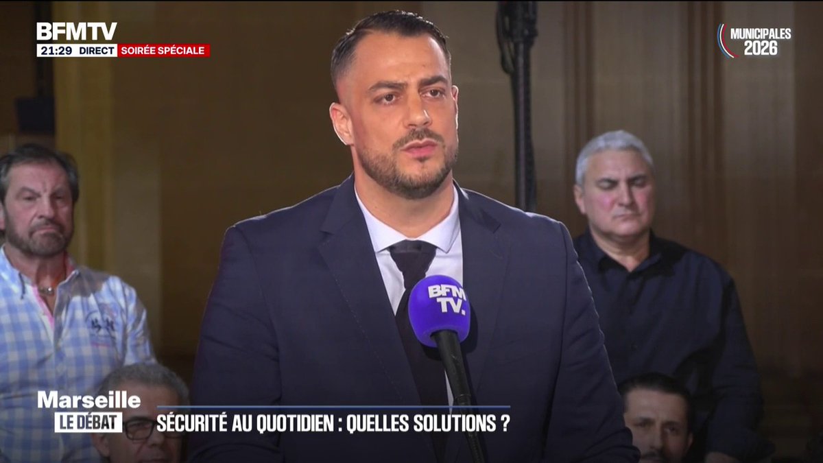 Municipales à Marseille: Sébastien Delogu (LFI) veut "ramener une police de proximité qui servira de grand frère, à faire le lien avec une population qui regarde la police différemment qu'avant" #MarseilleLeDébat