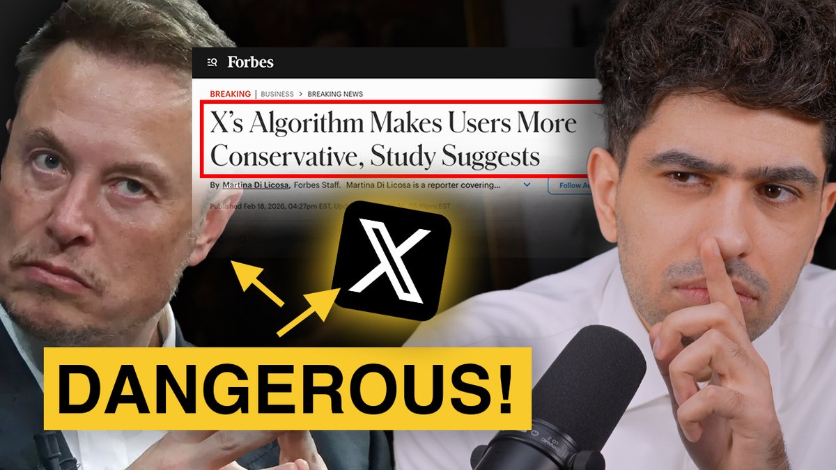 Oh no! Elon Musk's X is brainwashing users into conservatives!