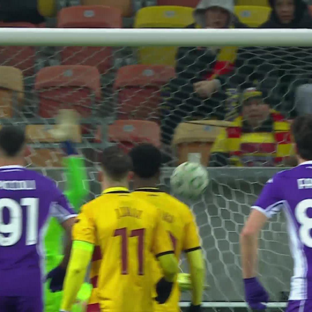Rolando Mandragora PIĘKNIE PRZYMIERZYŁ z rzutu wolnego 🎯 Jagiellonia 0️⃣:2️⃣ Fiorentina 📺 Polsat Sport 1 📲 Polsat Box Go #UECL