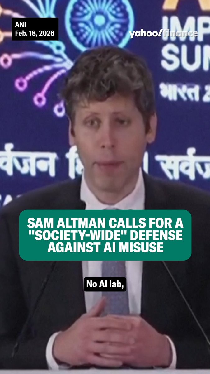 Sam Altman is calling for a "society-wide" defense against potential AI misuse.