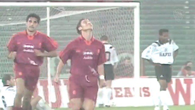 Francesco Totti's 1st goal in a European competition, 1995.