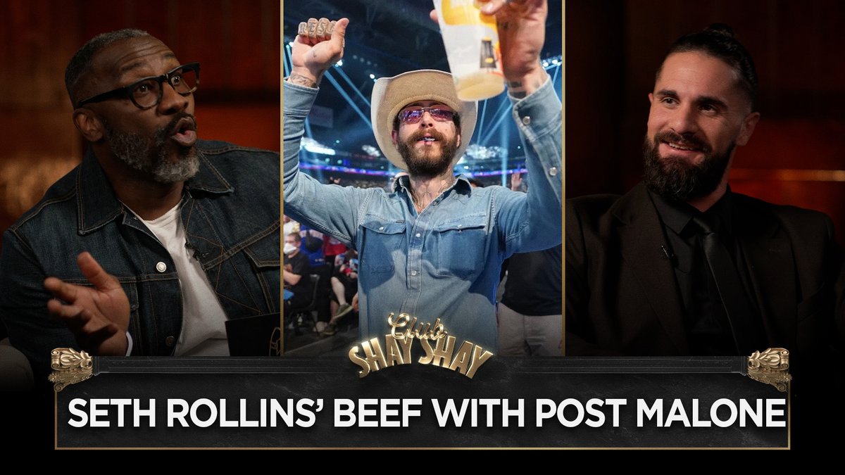 Seth Rollins’ Beef With Post Malone "I just saw him and he was booing or something like that. I saw an opportunity and I took it. I ain't gonna let him dunk on me and my wife like that, come on now! - Seth Rollins