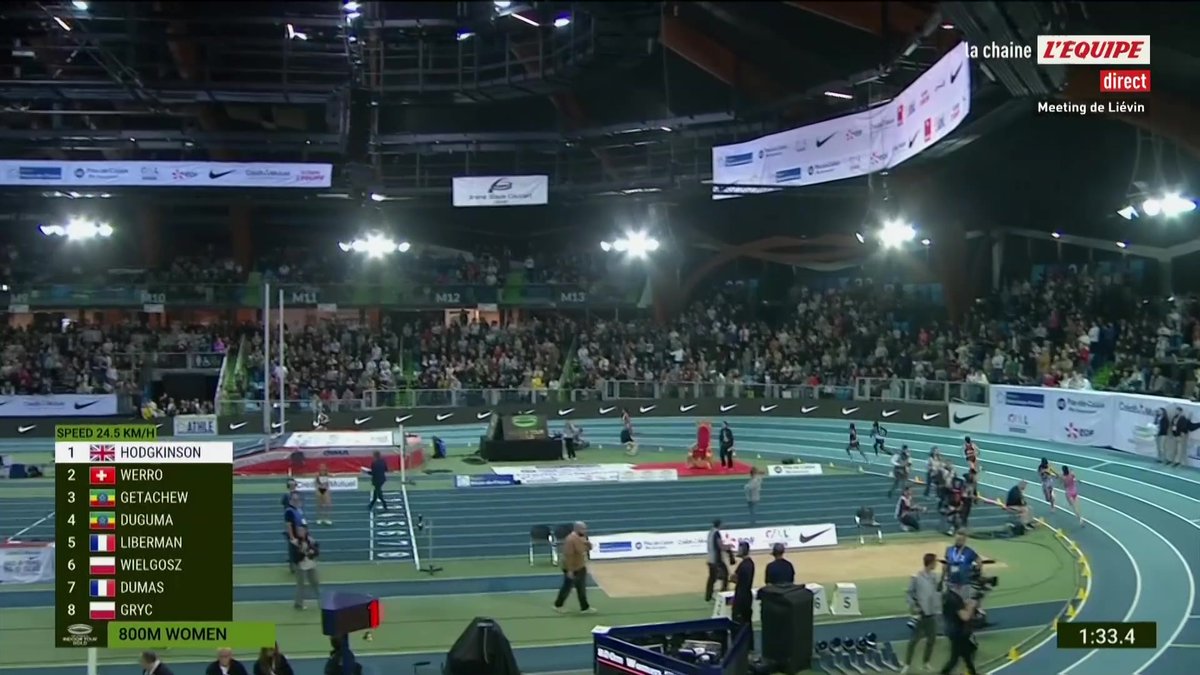 Comme elle l'avait annoncé, la Britannique Keely Hodgkinson a battu le vieux record du monde du 800 m que détenait Jolanda Ceplak depuis 2002 (1'54''87 contre 1'55''82) !