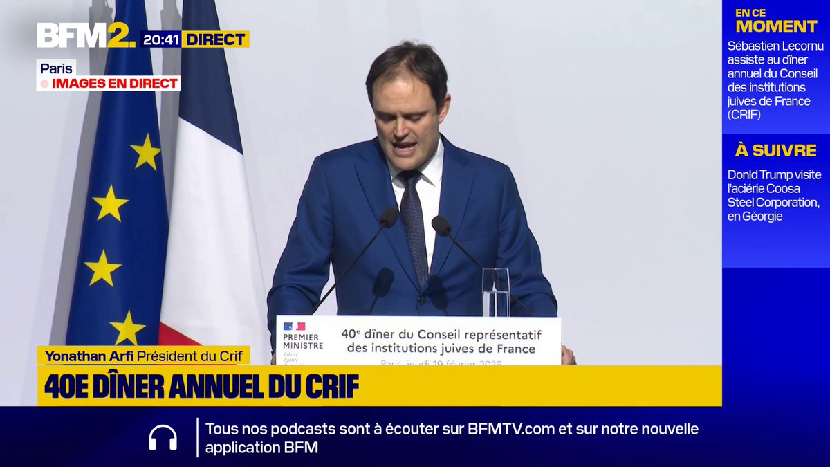 💬"Je le dis ce soir: LFI représente un danger existentiel pour les Français juifs.[...]LFI est une secte politique, dangereuse pour la République", affirme Yonathan Arfi, président du Crif #BFM2