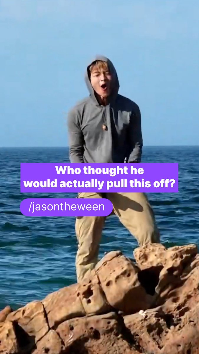 .JasonTheWeen absolutely thriving on this deserted island.