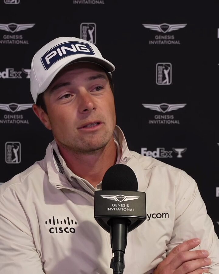 Viktor Hovland talks pool floaties, resistance bands and how he's found a good swing feel. "We're not quite all there yet even though this is a great round of golf, but that was a huge step in the right direction." Ranks 1st in SG: Tee to Green right now. Shot 2-under today.