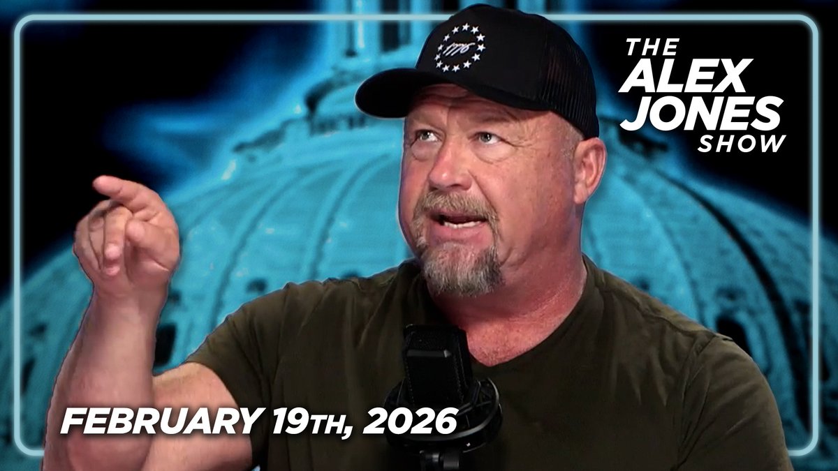 THURSDAY FULL SHOW 2/19/26: Former Prince Andrew Arrested, Faces Life In Prison Over Epstein Ties! US Military Buildup Signals Strike On Iran, Trump Says We’ll “Find Out” In Next 10 Days! PLUS, Trump Signs EO Granting Roundup Manufacturers Total Liability Protection! Victor Avila, Assist. Director Office Of The Drug Czar, Joins Infowars To Break The Latest On What The Trump Administration Is Doing To Combat The Flow of Drugs From Mexico & Columbia! The American Journal's Breanna Morello Guest Hosts The Alex Jones Show! MUST-WATCH/SHARE TRANSMISSION!