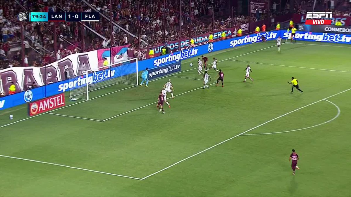¡¡SEPÚLVEDA LA PICÓ Y EL TRAVESAÑO LE NEGÓ A LANÚS EL 2-0 VS. FLAMENGO!! 📺 Mirá la #Recopa por #DisneyPlus Plan Premium