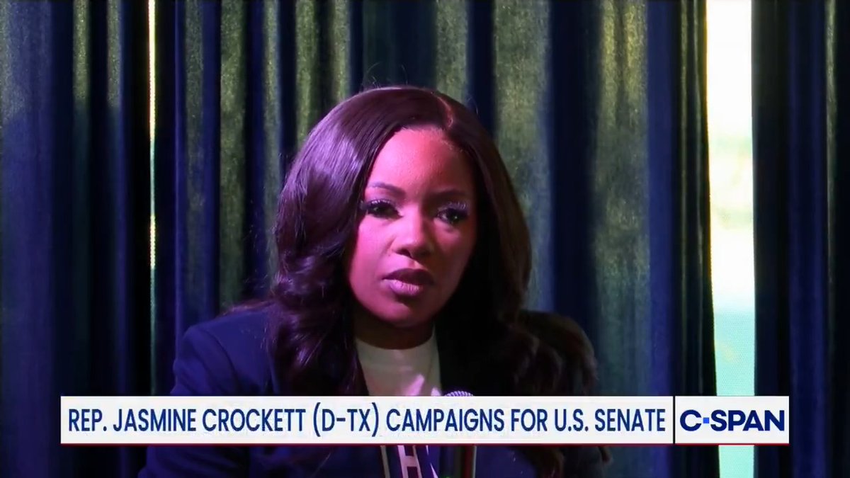 Rep. Jasmine Crockett t (Jasmine Crockett) Campaigns in Richardson, TX: "I am seeing nothing but love and hope on the ground...Texas is absolutely headed for a record-setting primary on the Democratic side. Full video here: