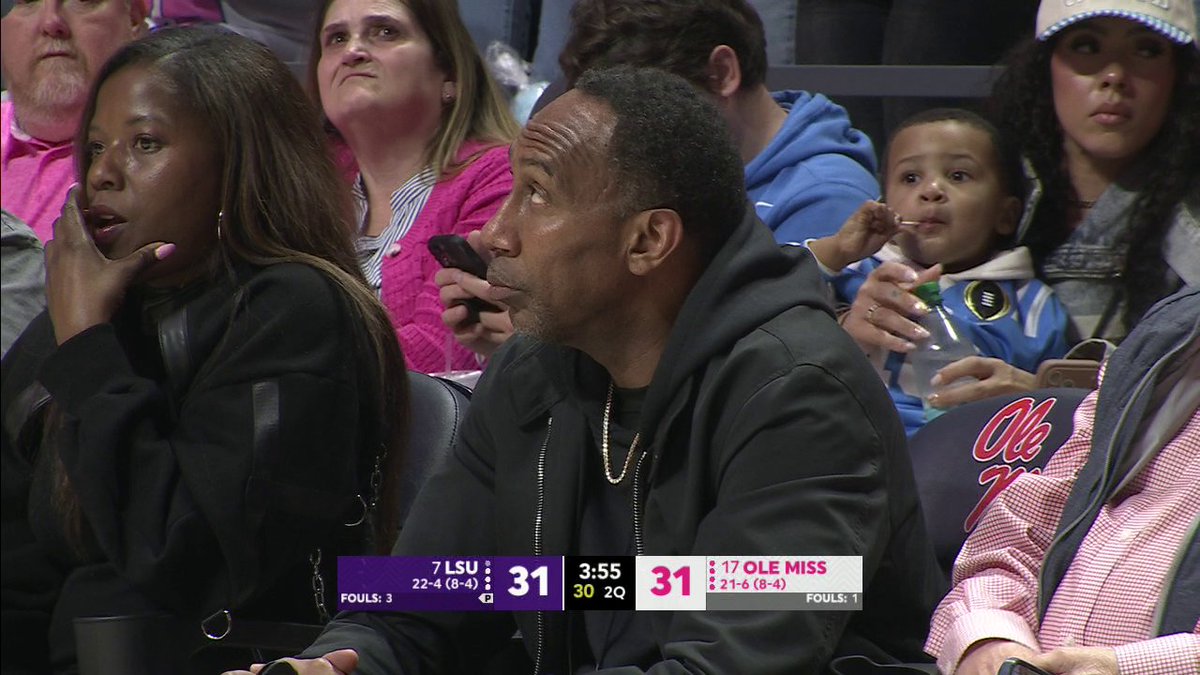 .Stephen A Smith is in Oxford to witness No. 7 LSU-No. 17 Ole Miss 🍿