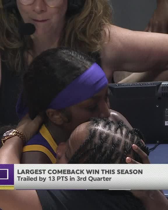 Big 4 fired up but still got that respect 🤝 LSU Women's Basketball x #ItJustMeansMore