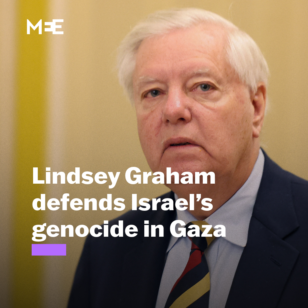 “Just flatten it. We flattened Berlin. We flattened Tokyo.” In an interview with Sky News Arabia, US Senator Lindsey Graham defended Israel’s genocide in Gaza, comparing the actions used by the US and its allies during World War II