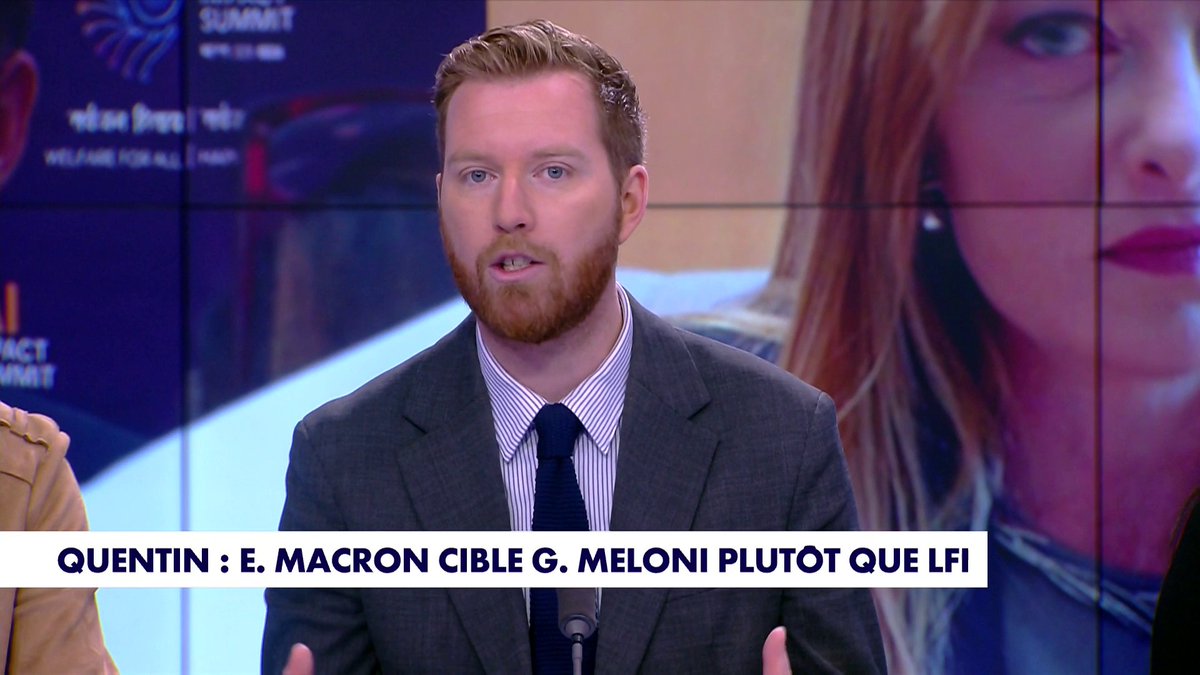 L'édito de Thomas Bonnet : «Quentin : Emmanuel Macron cible Giorgia Meloni plutôt que LFI» dans #LaMatinale
