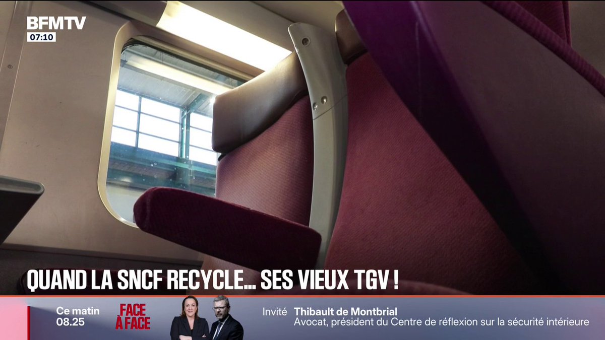 La SNCF recycle ses anciens TGV, une centaine de rames de trains ont été modernisées