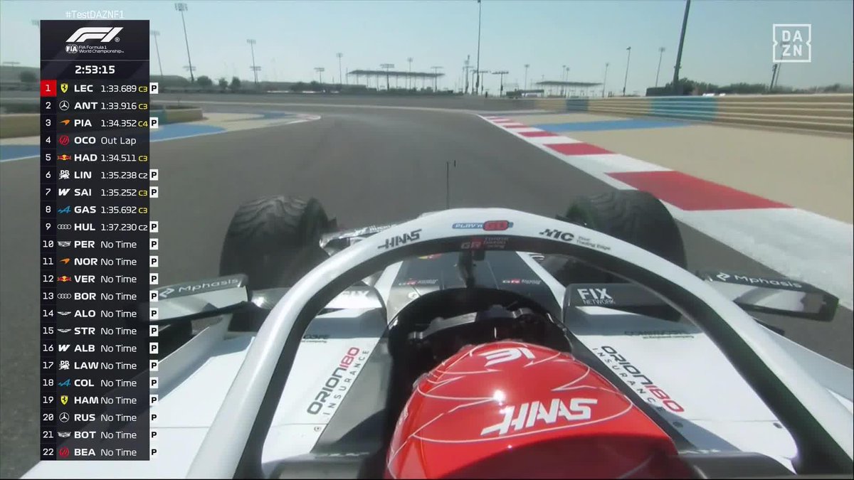 Lo de Haas poniéndole intermedios a Ocon en mitad del desierto es CINE 😂 #TestDAZNF1 #F1Testing 🏁