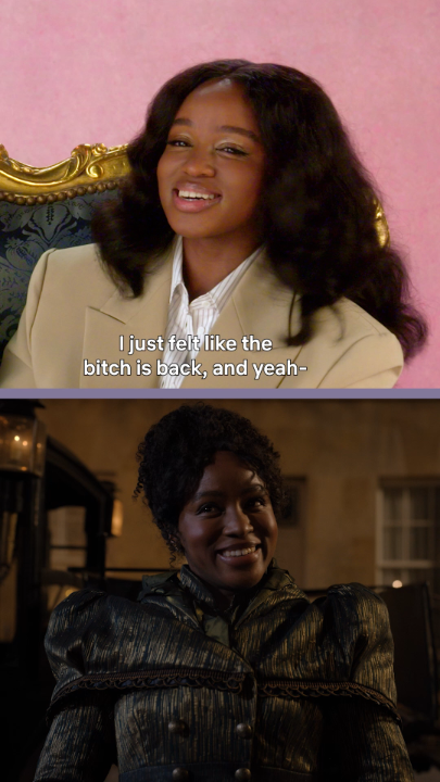 Francesca rehearsed every possibility, EXCEPT this one. Masali Baduza, Hannah Dodd, and Victor Alli react to Michaela’s unexpected reappearance. 📺: Bridgerton Season 4: Part 1, now playing