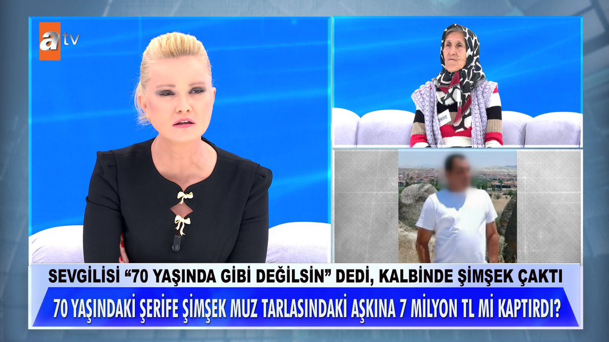 Sevgilisi "70 yaşında gibi değilsin" dedi, kalbinde şimşek çaktı. Şerife Şimşek, genç aşkına 7 milyon TL mi kaptırdı? #MügeAnlıİleTatlıSert #MügeAnlı atv