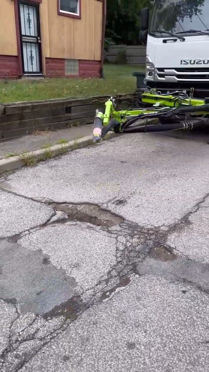 An Ohio city has deployed a new super weapon in the ongoing struggle against potholes. Officials described this technology as a "longer-term solution" than a traditional patch, adding that it can be applied in temperatures as low as 5 degrees and is capable of filling around 150 potholes in a day and a half. As opposed to a traditional road crew, these Isuzu-style work trucks, purchased at $300,000 apiece, are a "one-man operation" that will be put into service each weekday, officials say.