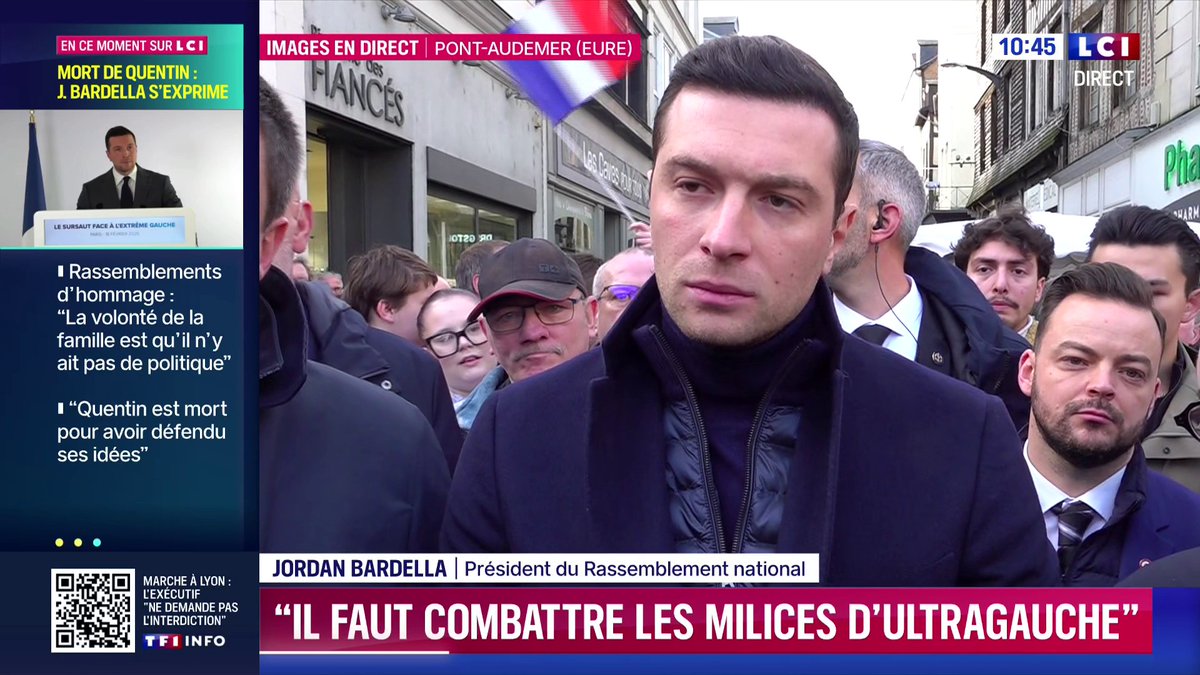 🔴 Jordan Bardella : "Raphaël Arnault est un militant violent. Il a été condamné pour des faits de violence, comme beaucoup de cadres de LFI. Monsieur Delogu lui-même a été condamné pour des faits de violence"