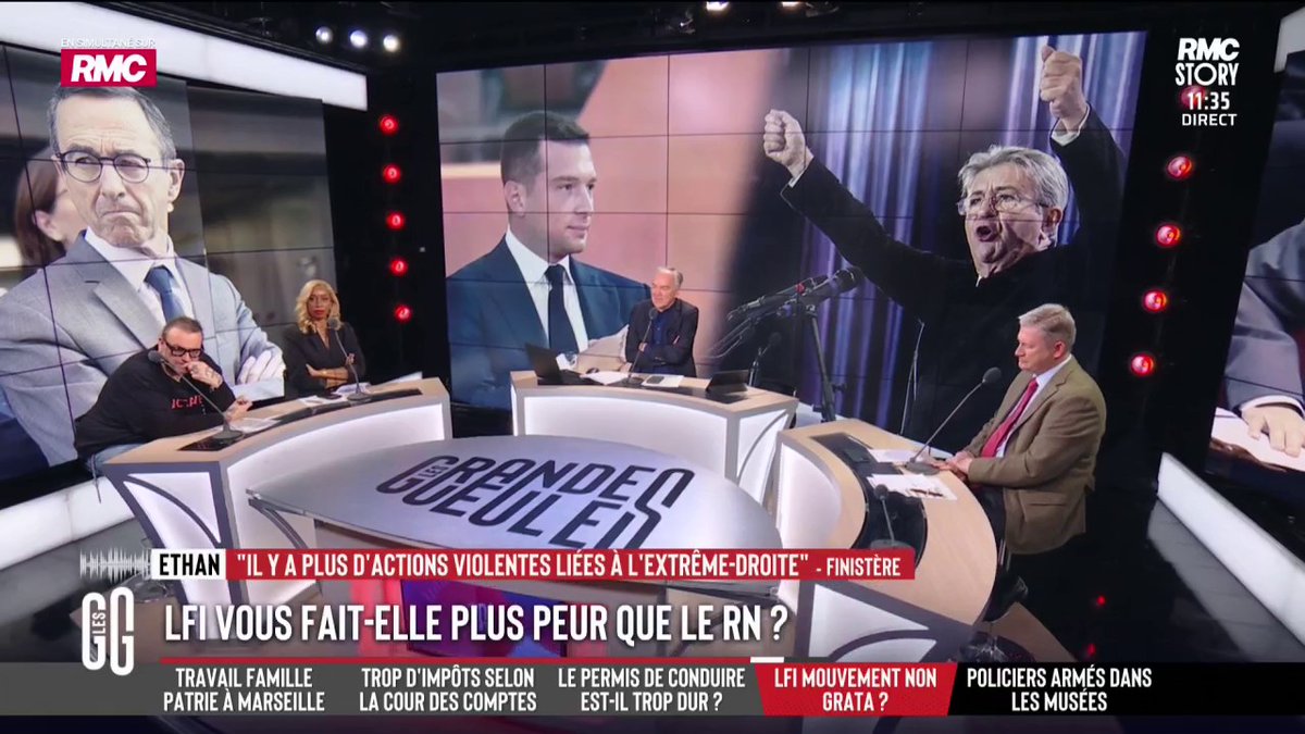 📞 Ethan, au 3216 : "LFI est le dernier rempart contre le danger de l'extrême-droite. L'extrême-droite, c'est des assassinats, des projets d'attentat contre Jean-Luc Mélenchon et Médine... Et le RN ne se désolidarise pas de ces groupes." #GGRMC