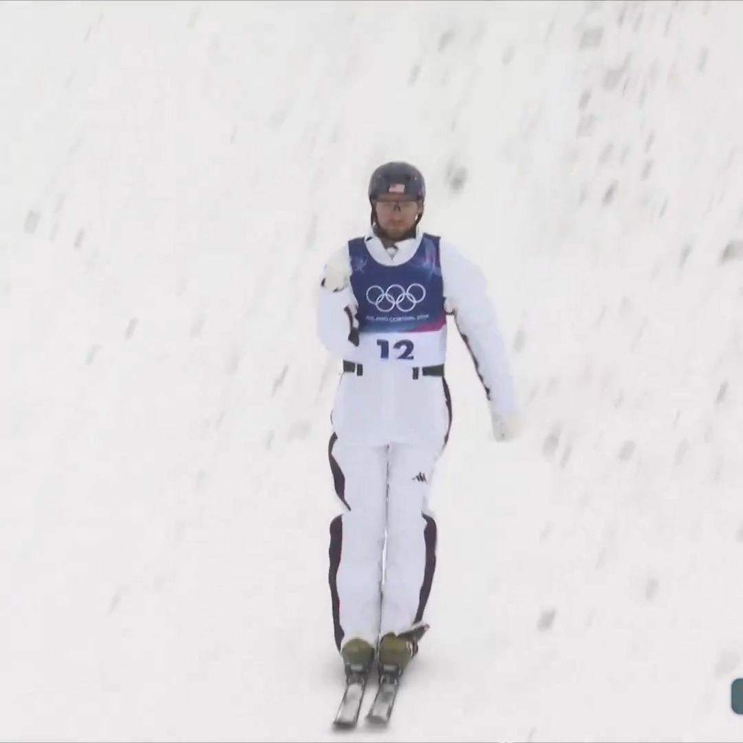 Christopher Lillis of Rochester, NY posts a great score with his second qualifying run and his family is STOKED. 😤 #WinterOlympics