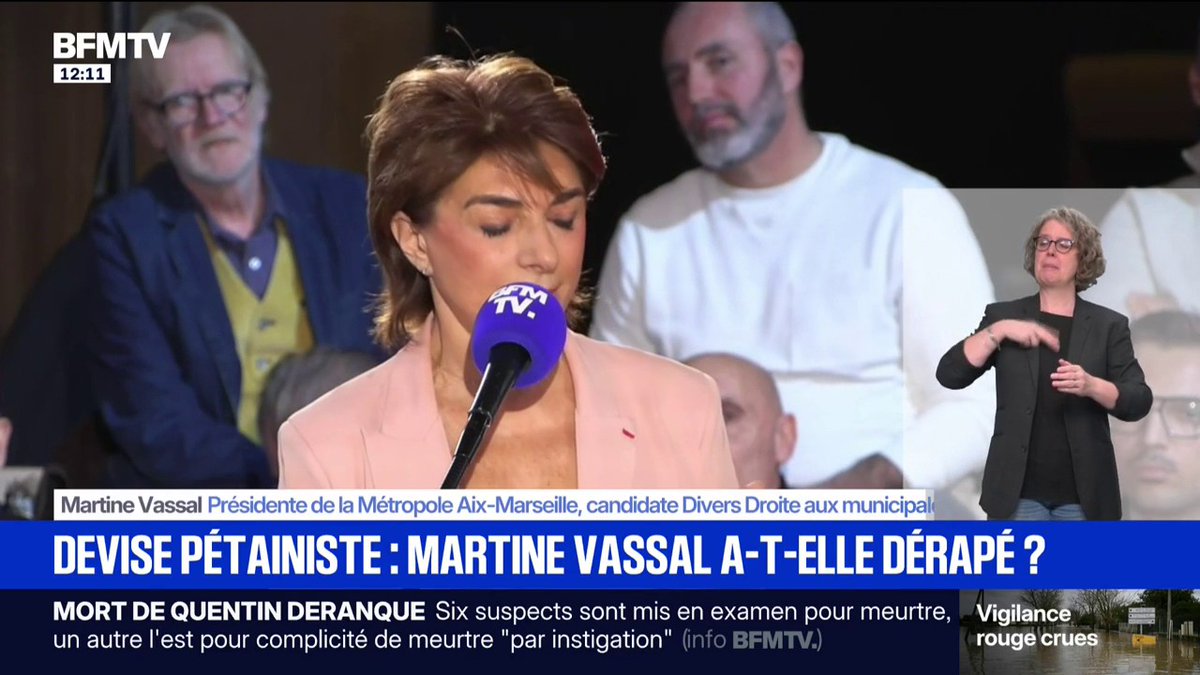 "Mérite, travail, famille, patrie": les Marseillais se disent choqués des propos de Martine Vassal