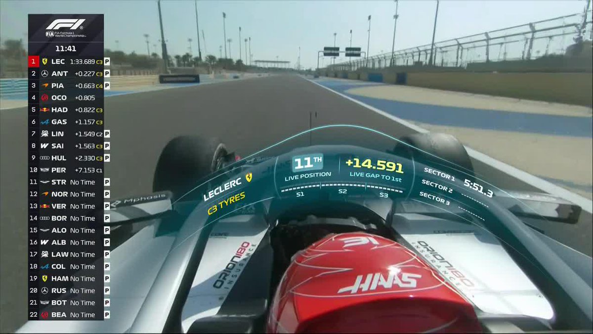 ¿Lo nuevo que se viene esta temporada? La gráfica que se utilizaría este año en las carreras, para ver las estadísticas del piloto. 📺 Toda la temporada de #F1 por #DisneyPlus Plan Premium