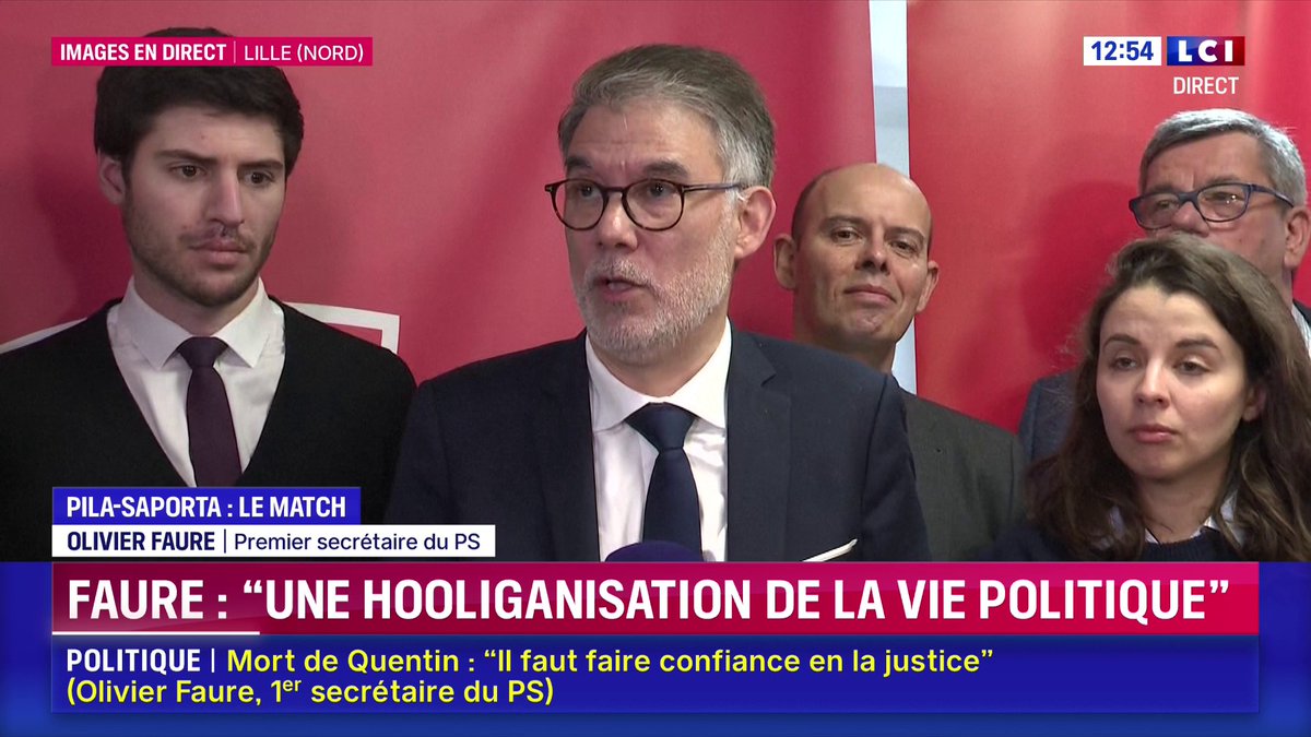 🔴 "Une hoologanisation de la vie politique (...) La stratégie de LFI de conflictualiser, à tort et à travers et parfois, de participer à la légitimation d'actions qui peuvent être violentes. LFI doit faire son examen de conscience" : Olivier Faure, premier secrétaire du PS