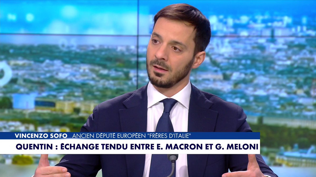 «Des militants de la Jeune Garde se baladent en Italie», explique Vincenzo Sofo, ancien député européen "Frères d'Italie", dans #MidiNewsWE