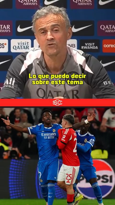 Perguntaram pro Luis Enrique sobre o que aconteceu no jogo entre Benfica e Real Madrid. Essa foi a resposta dele.