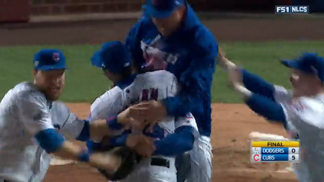 When the Cubs won the National League for the first time since 1945 back in 2016.