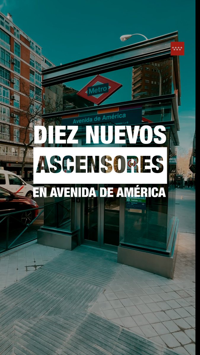 ✅ La Comunidad de Madrid finaliza la reforma de la estación de Metro de Avenida de América tras incorporar 10 ascensores y un nuevo vestíbulo. 🛗 La estación es ya plenamente accesible para personas con movilidad reducida. 🚇 El nuevo vestíbulo enlaza con el nivel intermedio de la estación, con L4 y L6. También se ha construido una galería de conexión con L7 y L9. ℹ️