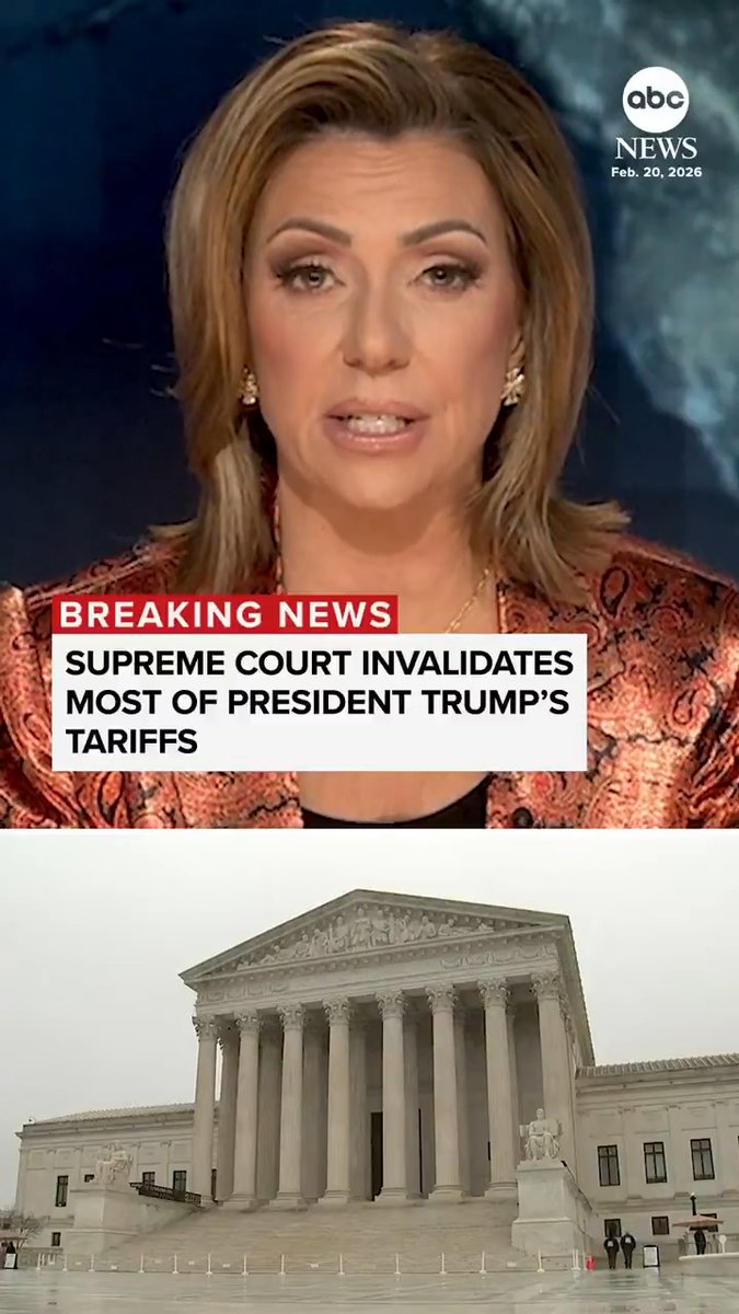 BREAKING: The Supreme Court has invalidated most of President Trump's tariffs, a cornerstone of his economic policy in his second term.