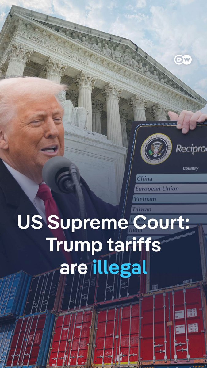 The US Supreme Court has ruled against President Trump's reciprocal tariffs. The decision is a major blow to the US Treasury, which has collected more than $270 billion in tariff revenue since Trump's second term.