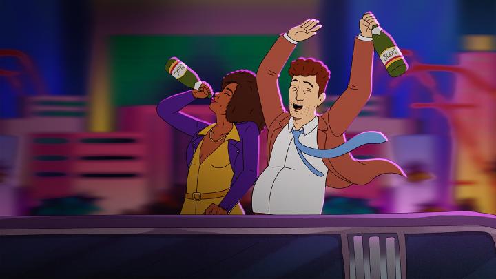 Adam Scott & Janelle James star in Strip Law, a new adult animated comedy about an uptight lawyer and a Vegas magician who take on the city’s most outrageous cases. Now on Netflix.