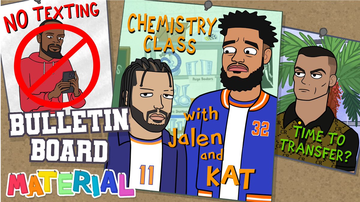 😅 KD's group chat 🗽 Brunson, KAT and the Knicks 🐝 LaMelo and the Hornets 🍿 Quad God and the Olympics 🏏 Cricket (!) New Bulletin Board Material has everything 😂