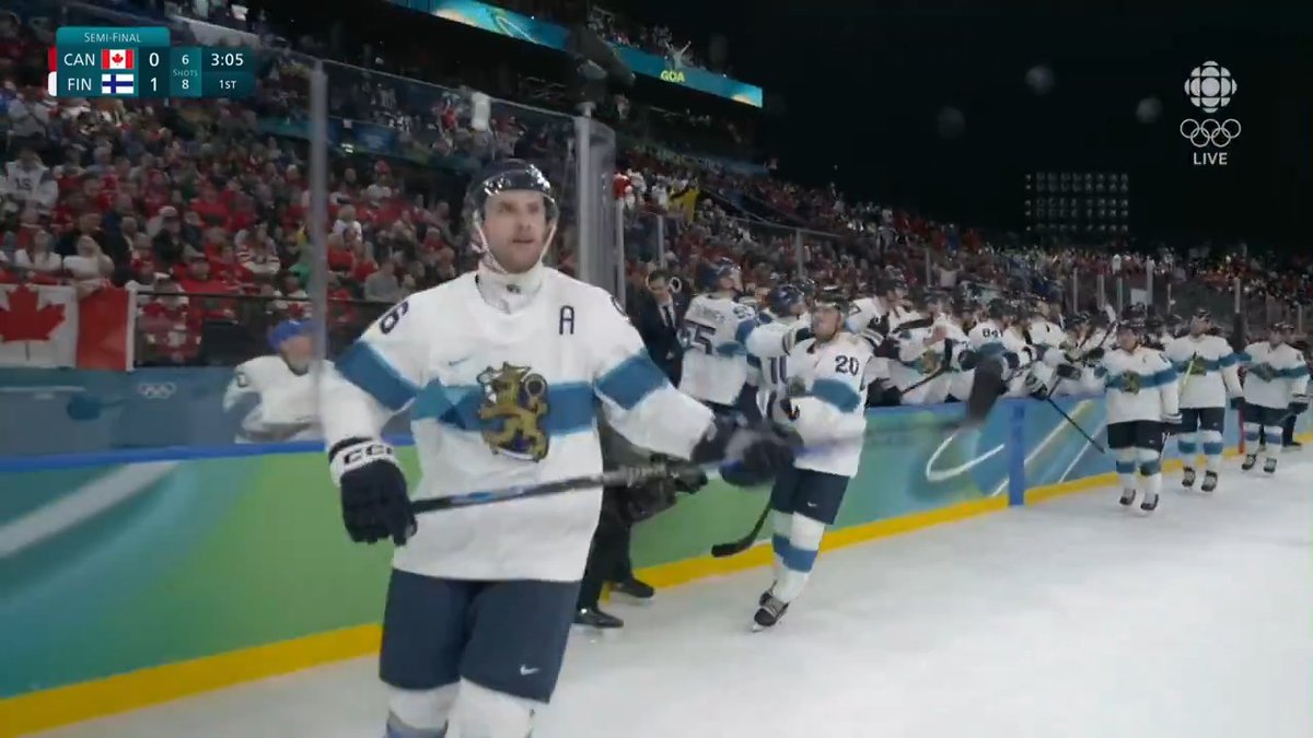 And just like that, it's 1-0 Finland WATCH:
